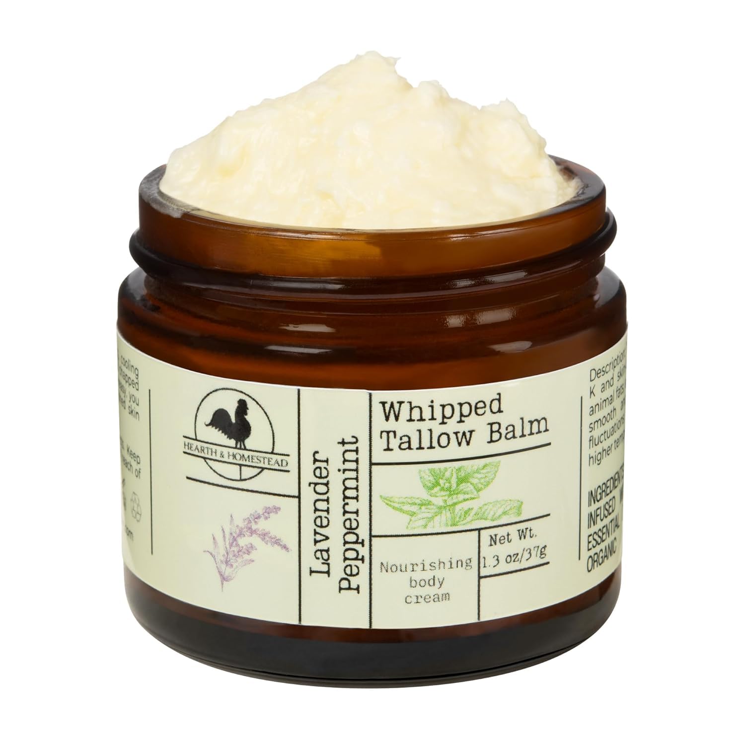 Hearth and Homestead 1.3 oz jar is travel-friendly.
