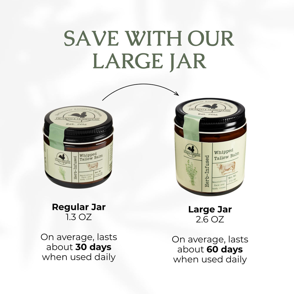 Hearth and Homestead heritage skincare routine featuring the balm.