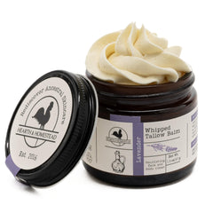 Hearth and Homestead Lavender whipped tallow balm jar, smooth and nourishing for daily use.