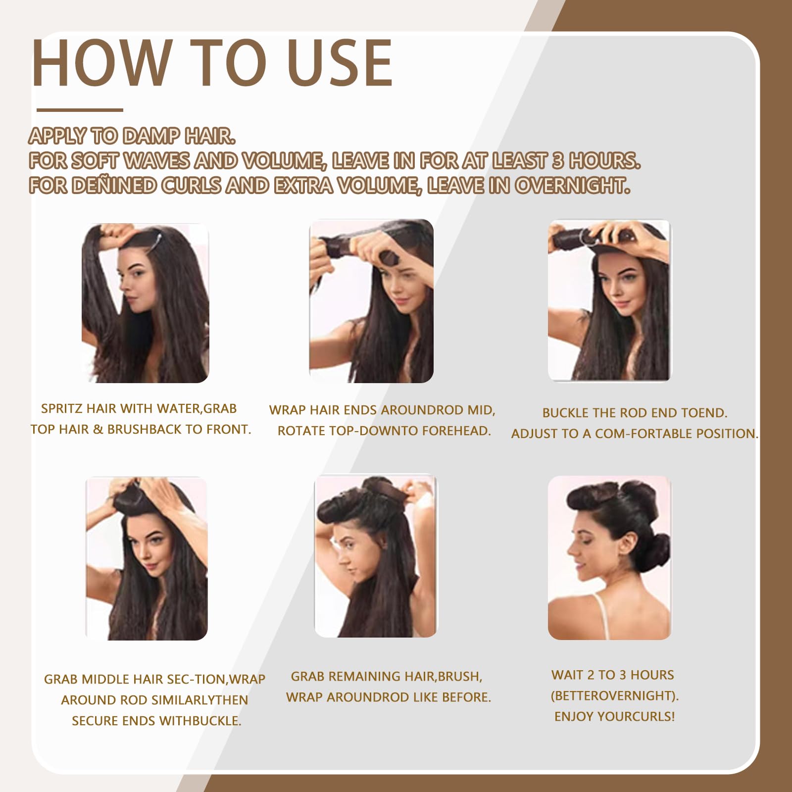 Heatless Curls Overnight wearing on head demonstrates comfy fit