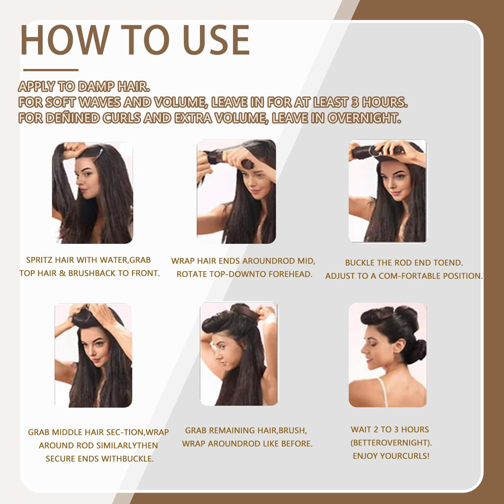Heatless Curls Overnight wearing on head demonstrates comfy fit