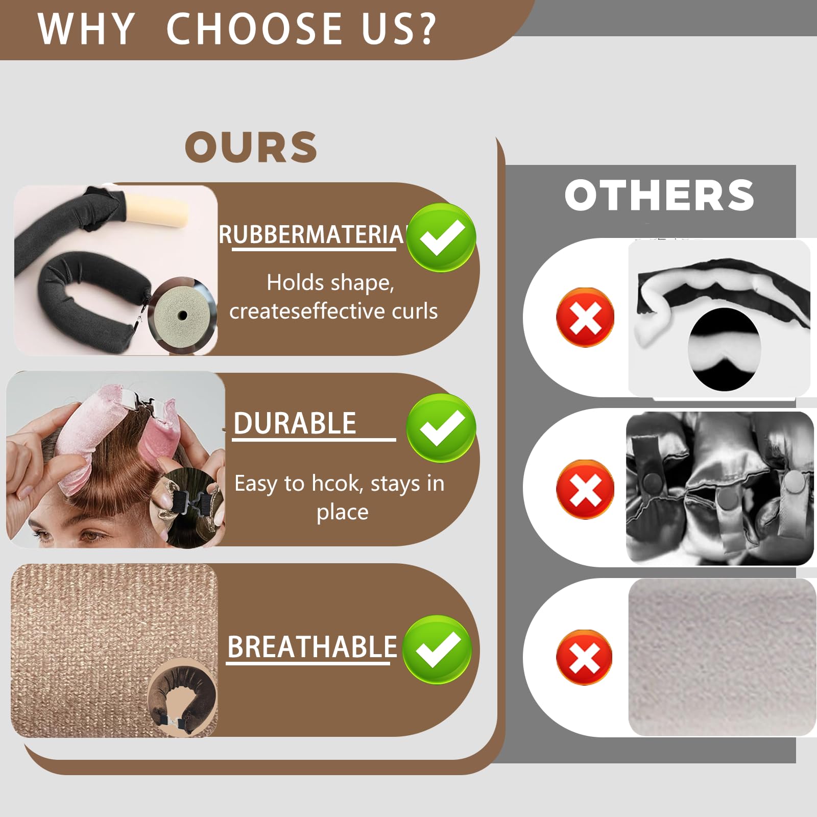 Heatless Curls Overnight secure hooks demonstrate stable setup
