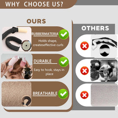 Heatless Curls Overnight secure hooks demonstrate stable setup