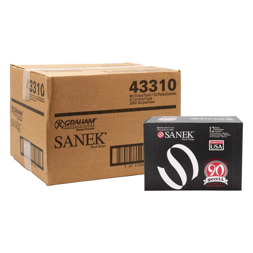 Hector Beauty Supply SANEK neck strips in box ready for salon use