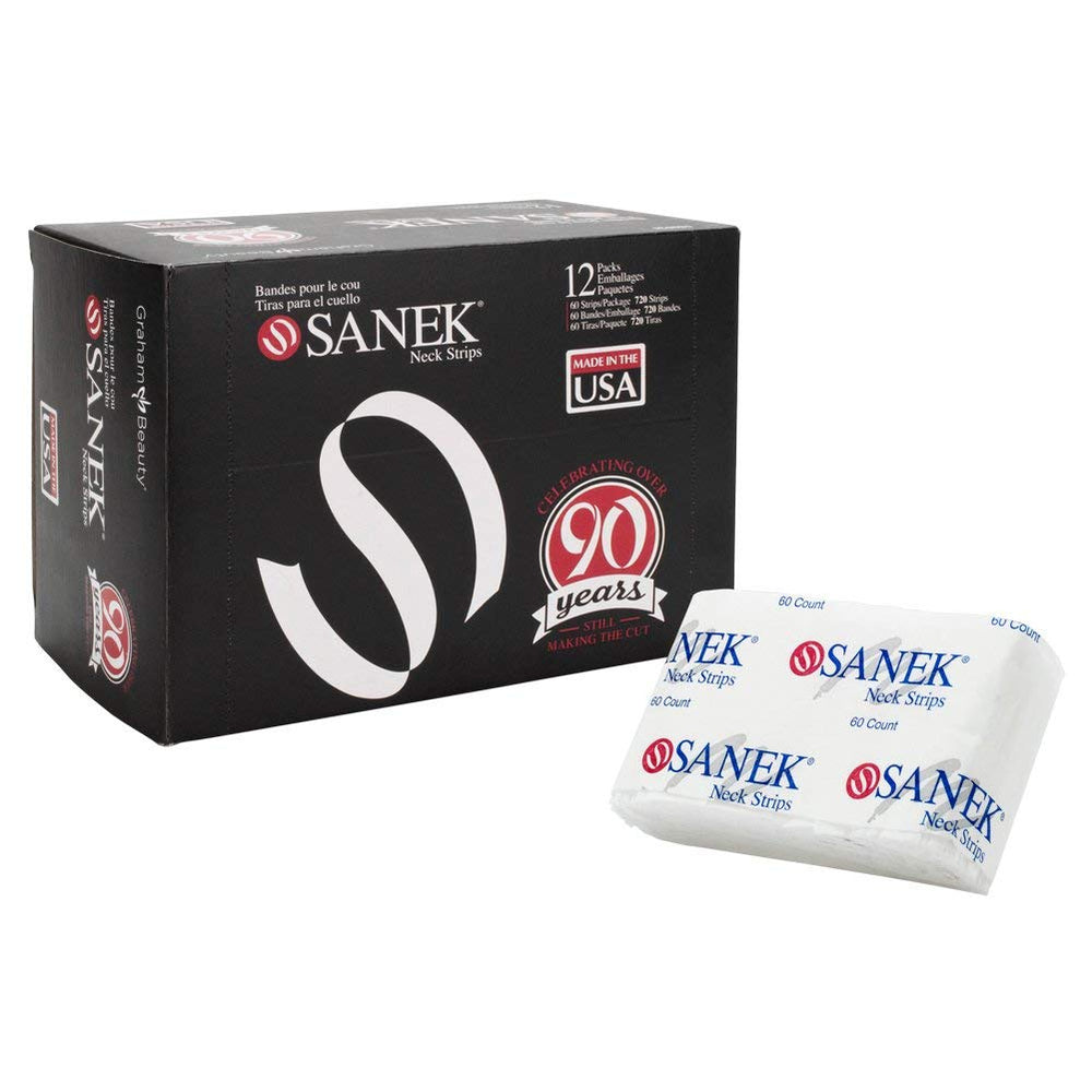 SANEK neck strips absorbent close-up showing drip-catching design