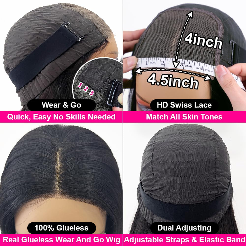Hedy wig with middle part for natural styling flexibility