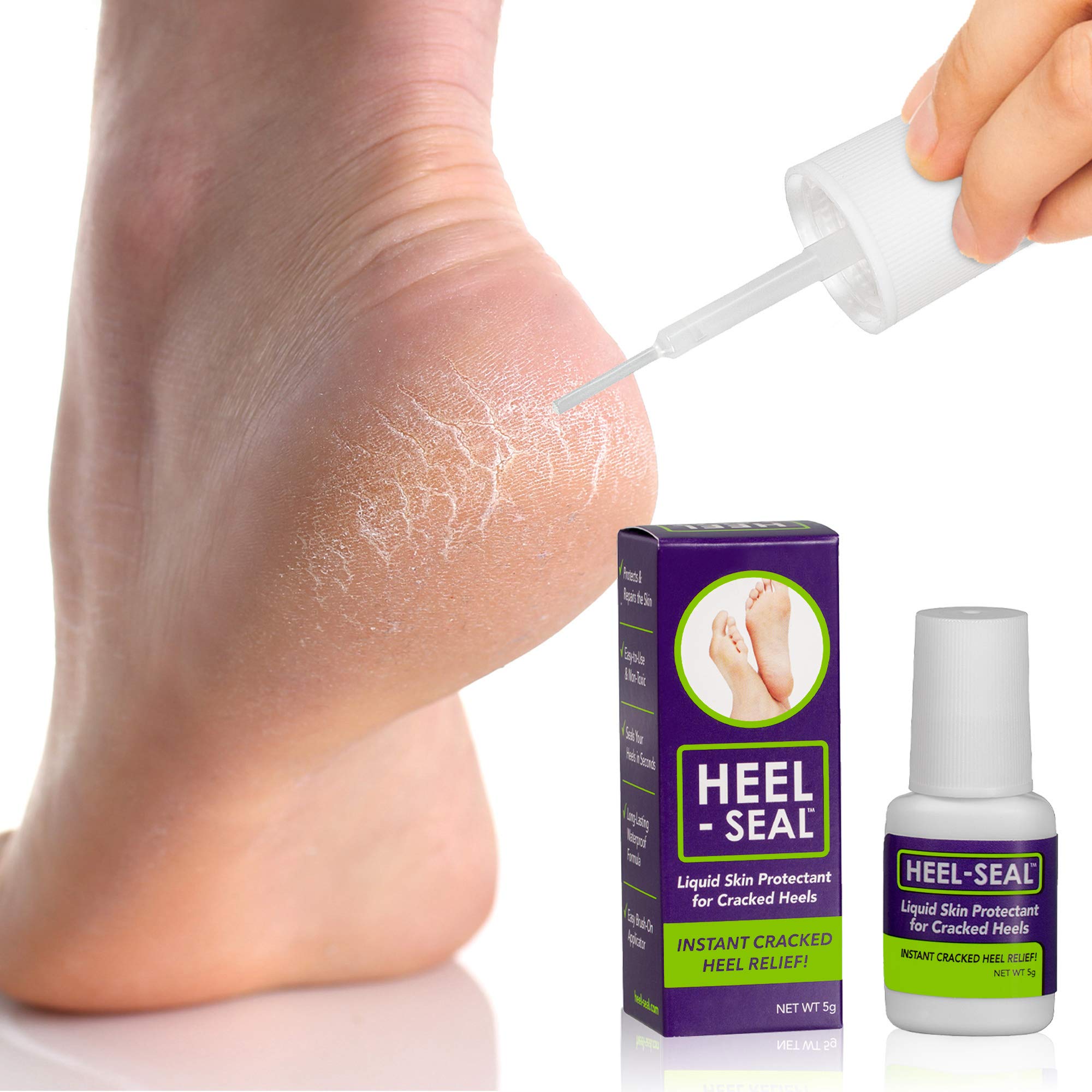 Heel-Seal buffer-exfoliacion-pies ayuda a eliminar piel muerta antes del tratamiento.
