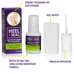 Heel-Seal reparacion-pies-agrietados sella la piel para mayor comodidad.