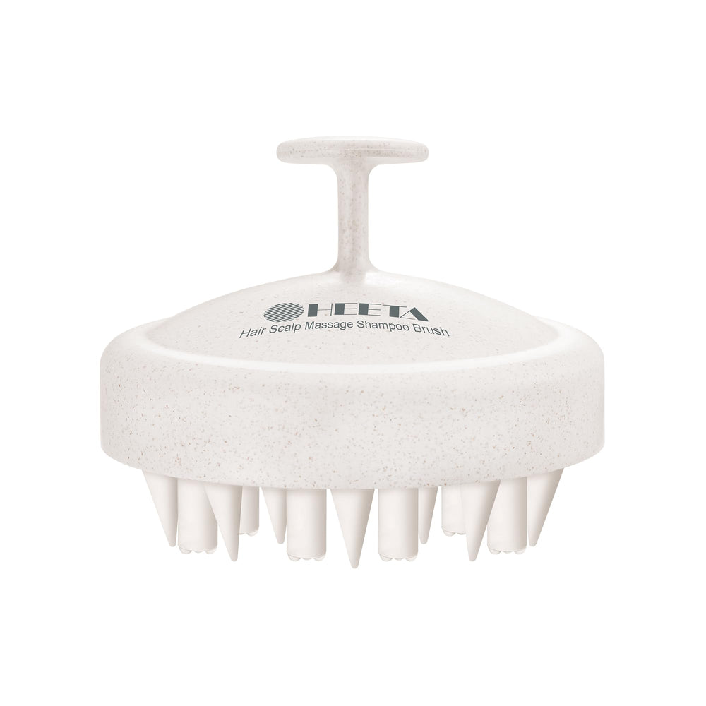 HEETA dandruff-exfoliation brush supports gentle scalp exfoliation