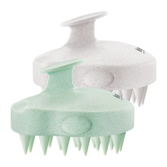 HEETA scalp massager 2-pack with soft silicone bristles for gentle cleansing