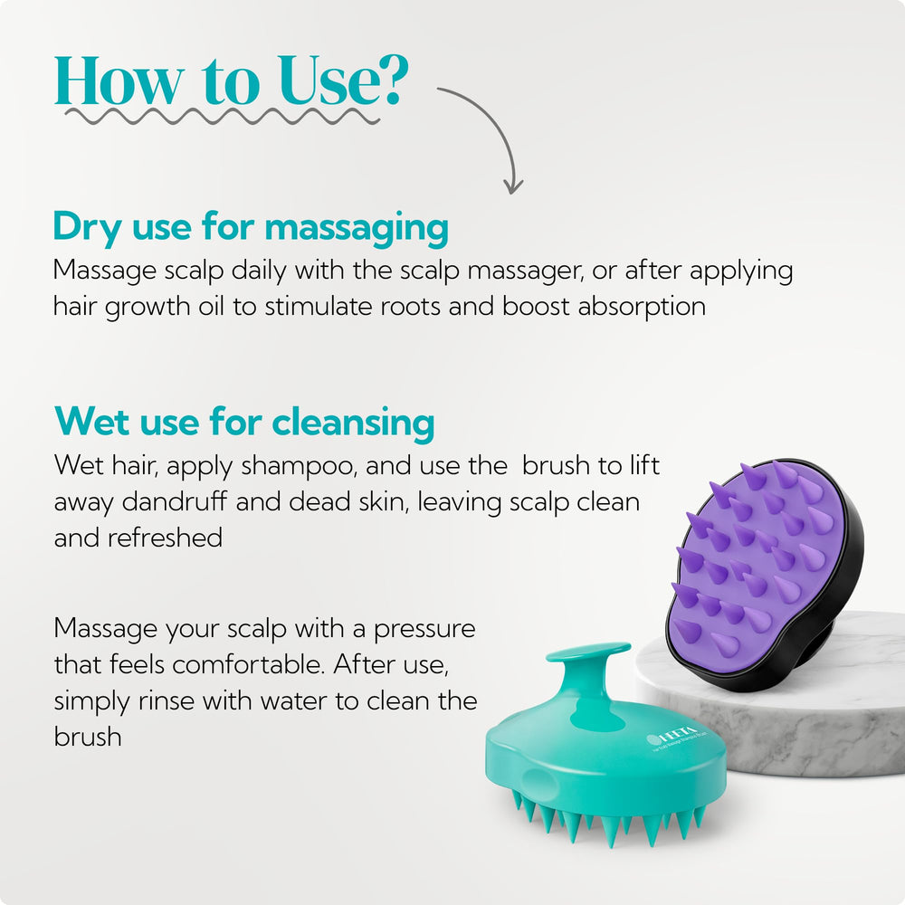 HEETA waterproof brush shown in shower for wet usage