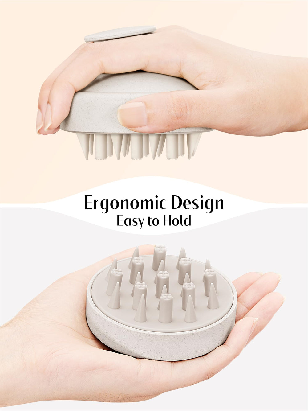 HEETA waterproof scalp brush for use in the shower