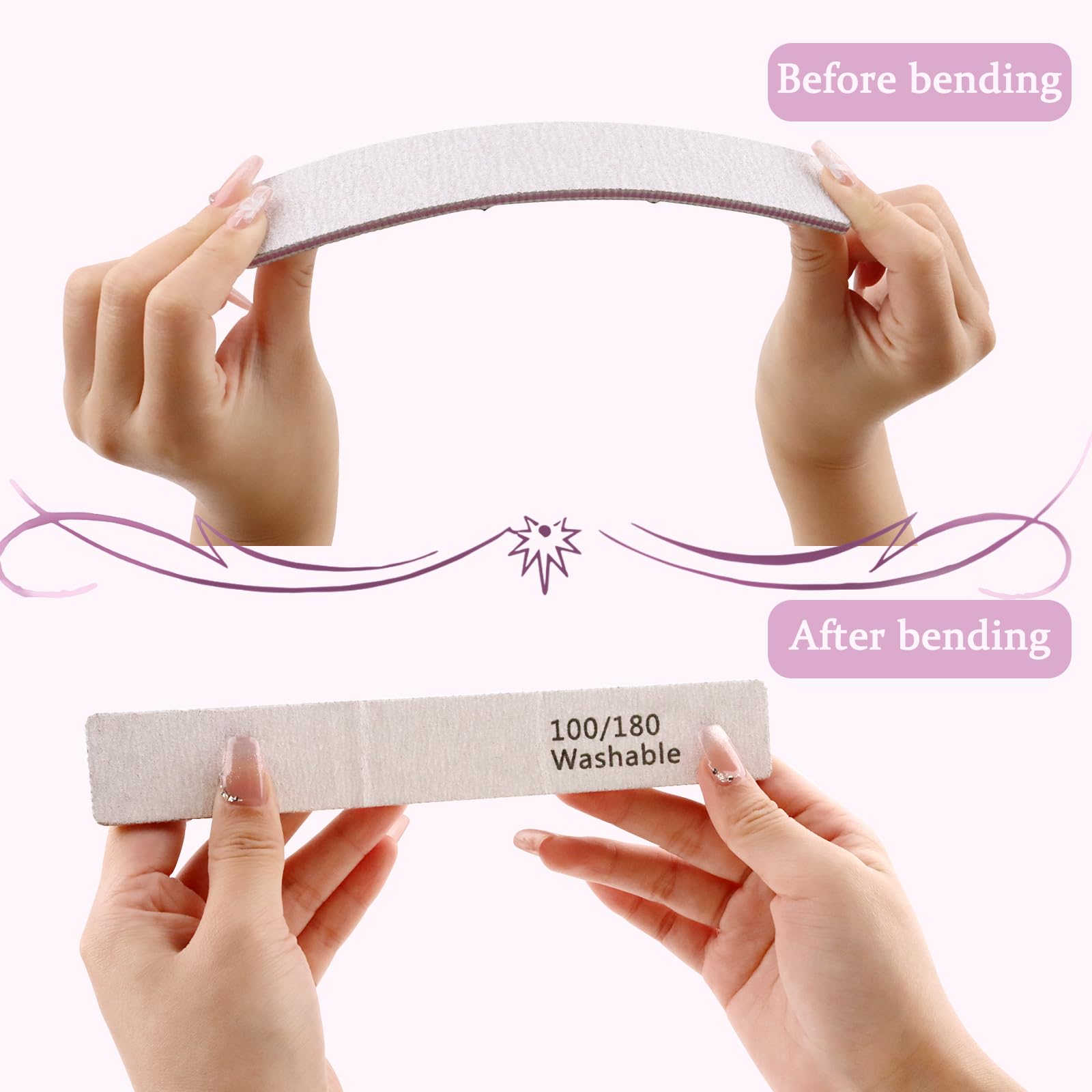 Hygienic storage of HeeYaa nail files with adhesive tape backing