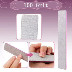 Double‑sided HeeYaa nail file showing 100/180 grit for shaping and finishing