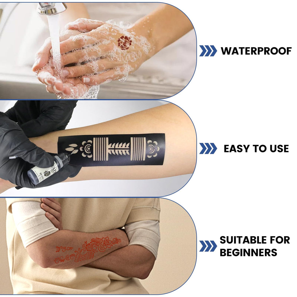 HEILFNL tatuaje temporal resistente al agua para fiestas y eventos.