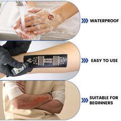 HEILFNL tatuaje temporal resistente al agua para fiestas y eventos.