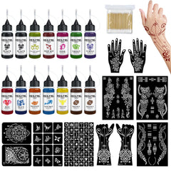 HEILFNL tinta de tatuaje temporal en colores vivos para uso rápido.