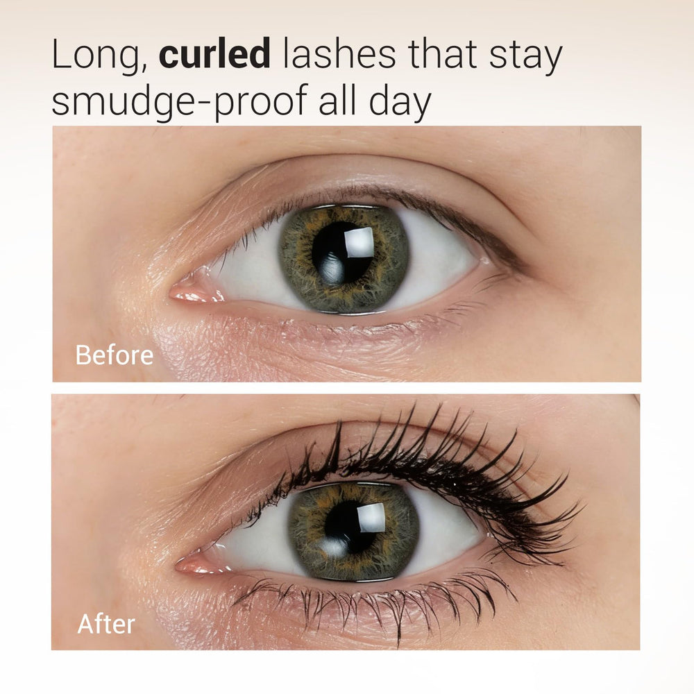 HEIMISH Dailism Smudge Stop Mascara, resistente al agua para días de lluvia o humedad.