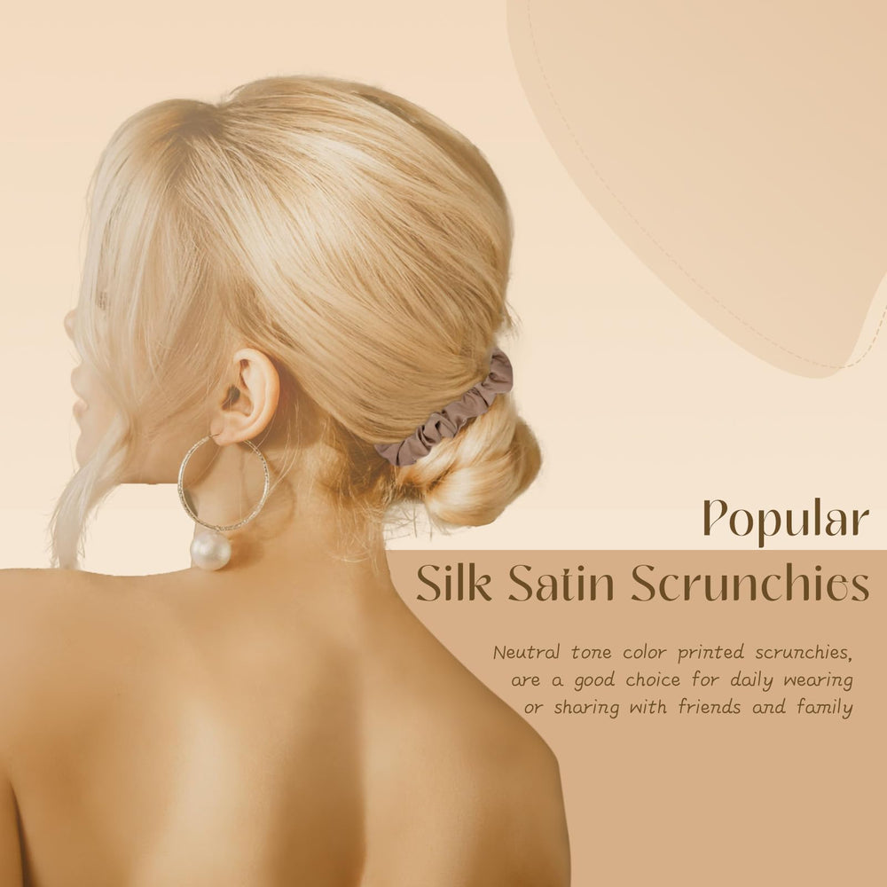 Helamvly gomas para cabello seda satin, primer plano colores ricos que sostienen peinados con suavidad.