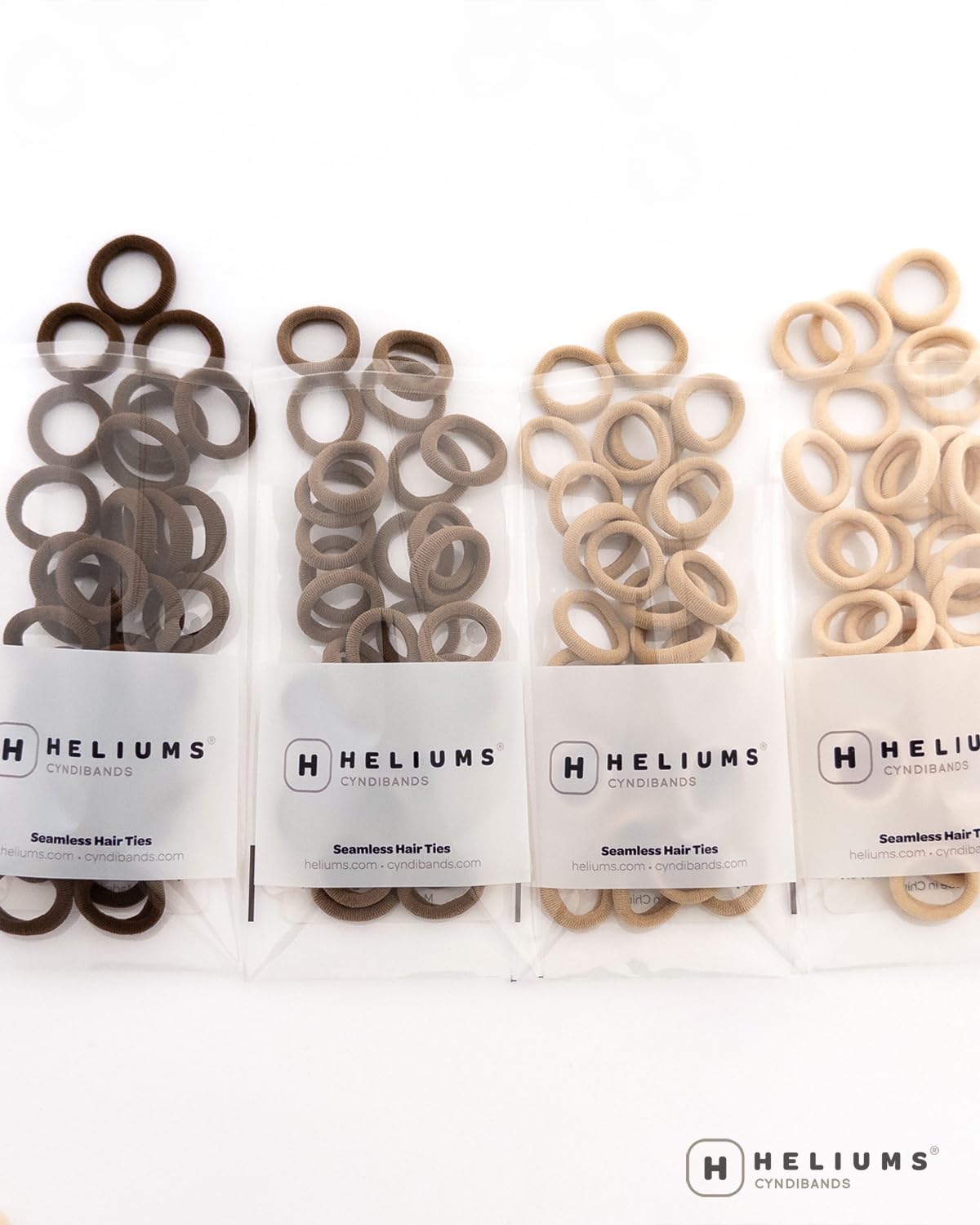 Paquete de 40 unidades Heliums gomas mini, práctico para familias.