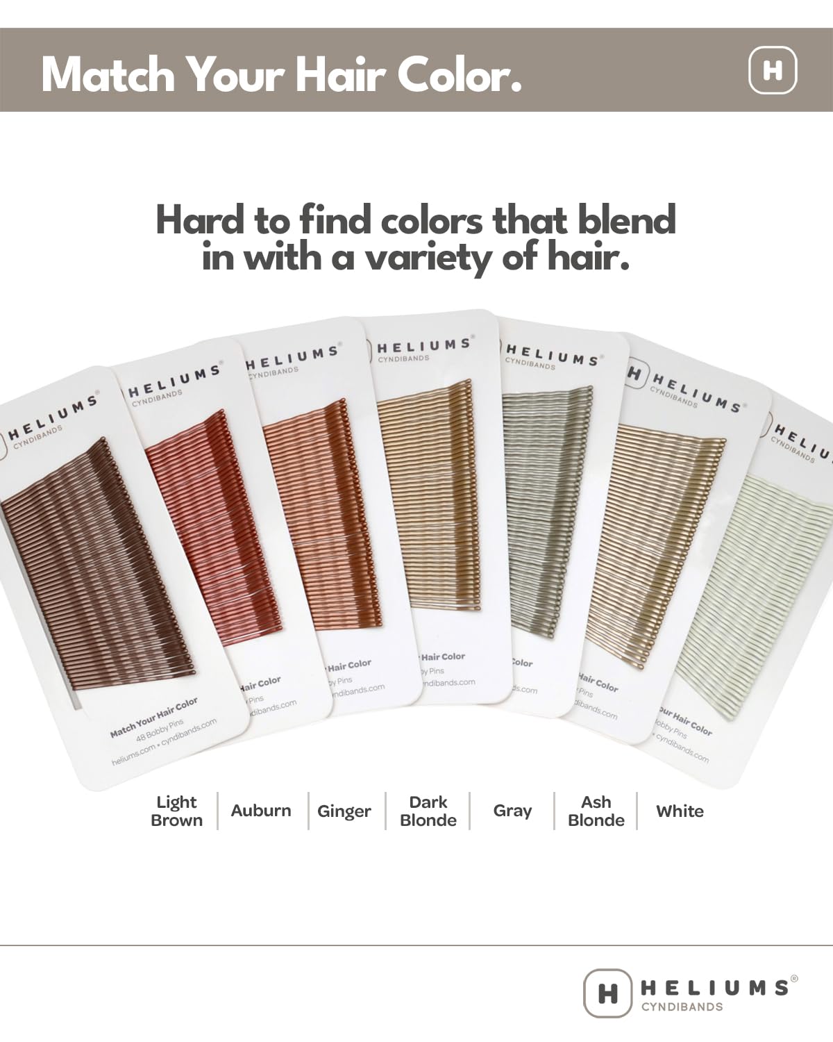 Heliums horquillas rubio platino para cabello claro, fijación suave y discreta