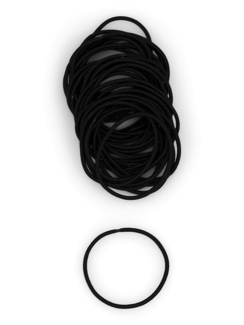Heliums lazo delgado gris claro 2 mm, ideal para peinados diarios.