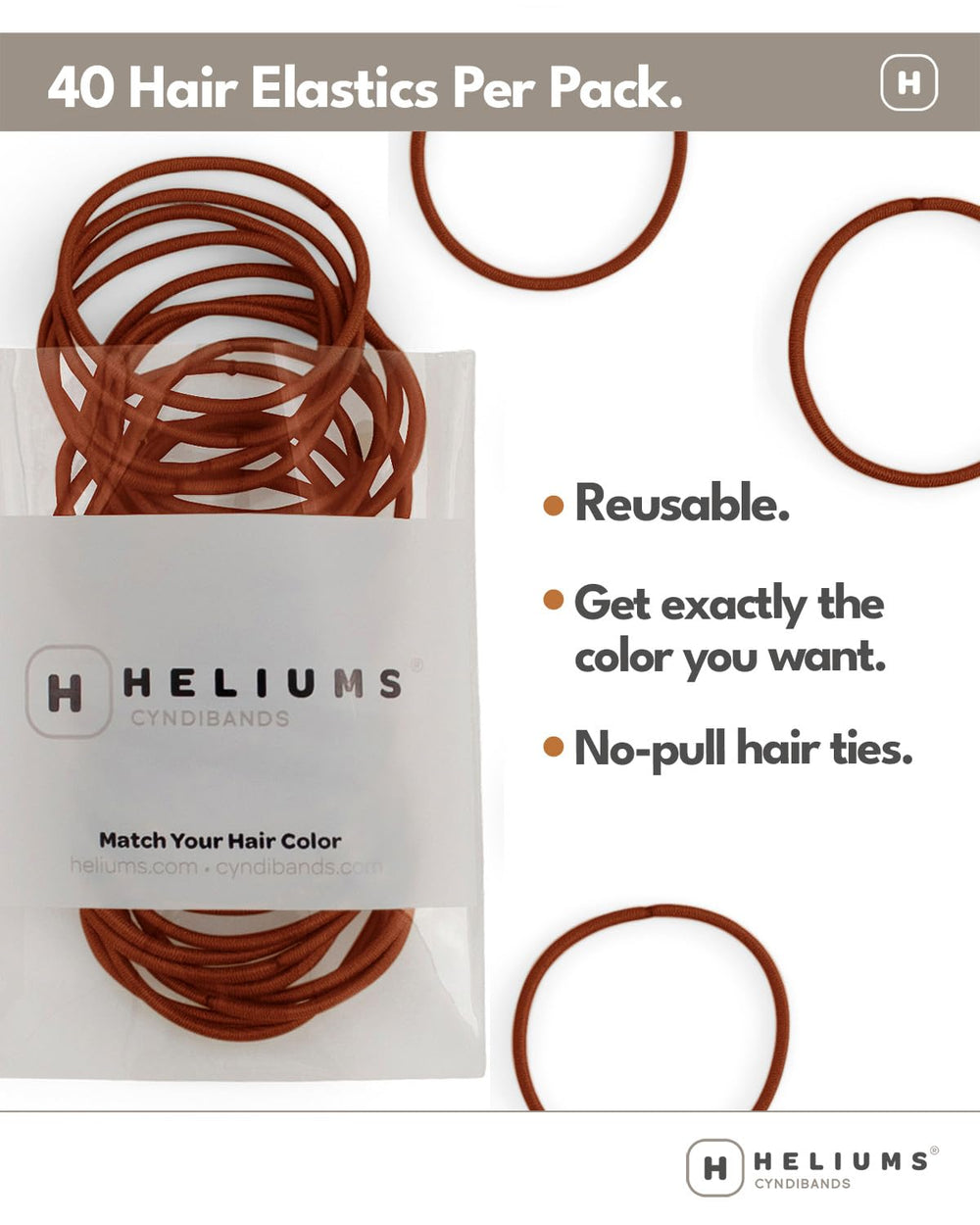 Heliums lazo delgado marfil 2 mm, color neutro para look profesional.