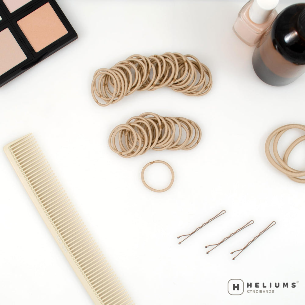 Heliums ligas mini para cabello fino, opción delicada para peinados diarios.