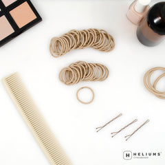 Heliums ligas mini para cabello fino, opción delicada para peinados diarios.