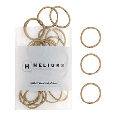 Heliums ligas mini rubio arenoso, suave para cabello fino y sin tirones.