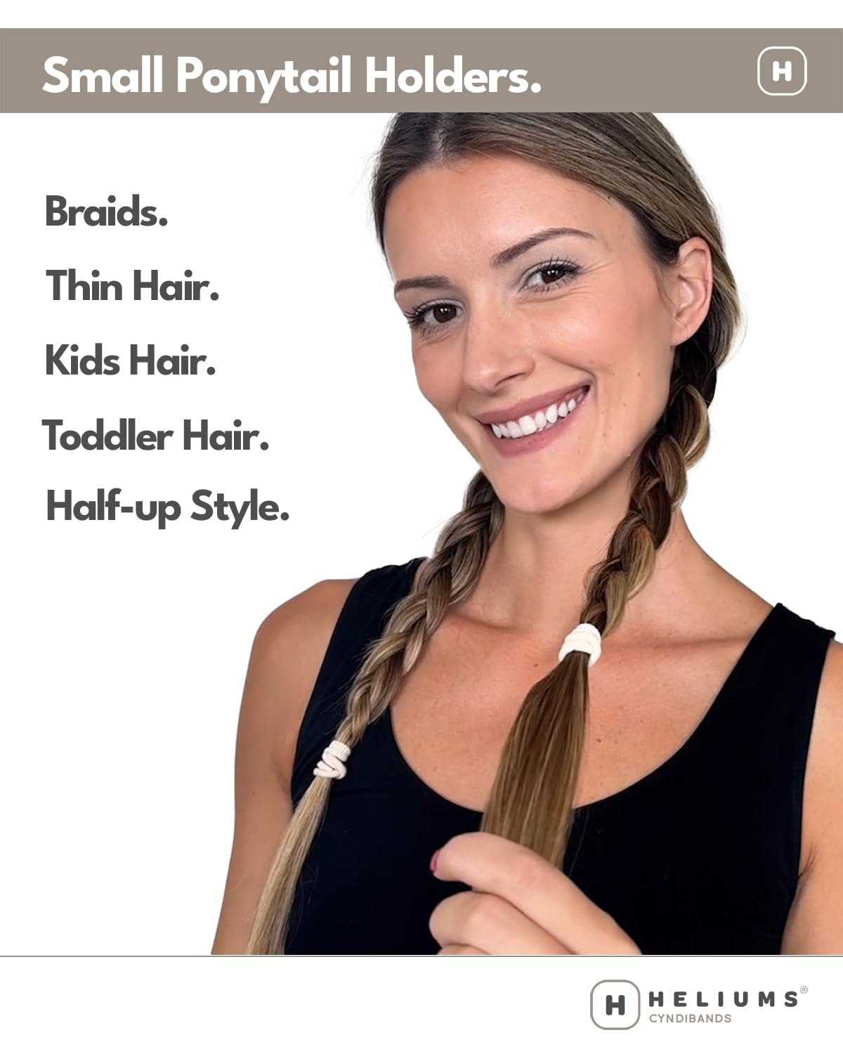 Heliums: ligas para trenzas que mantienen el peinado sin tirones