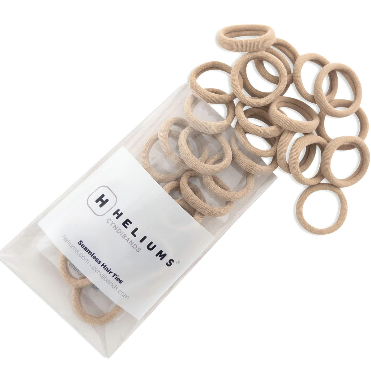 Heliums: ligas de pelo pequeñas de una pulgada con agarre suave para uso diario
