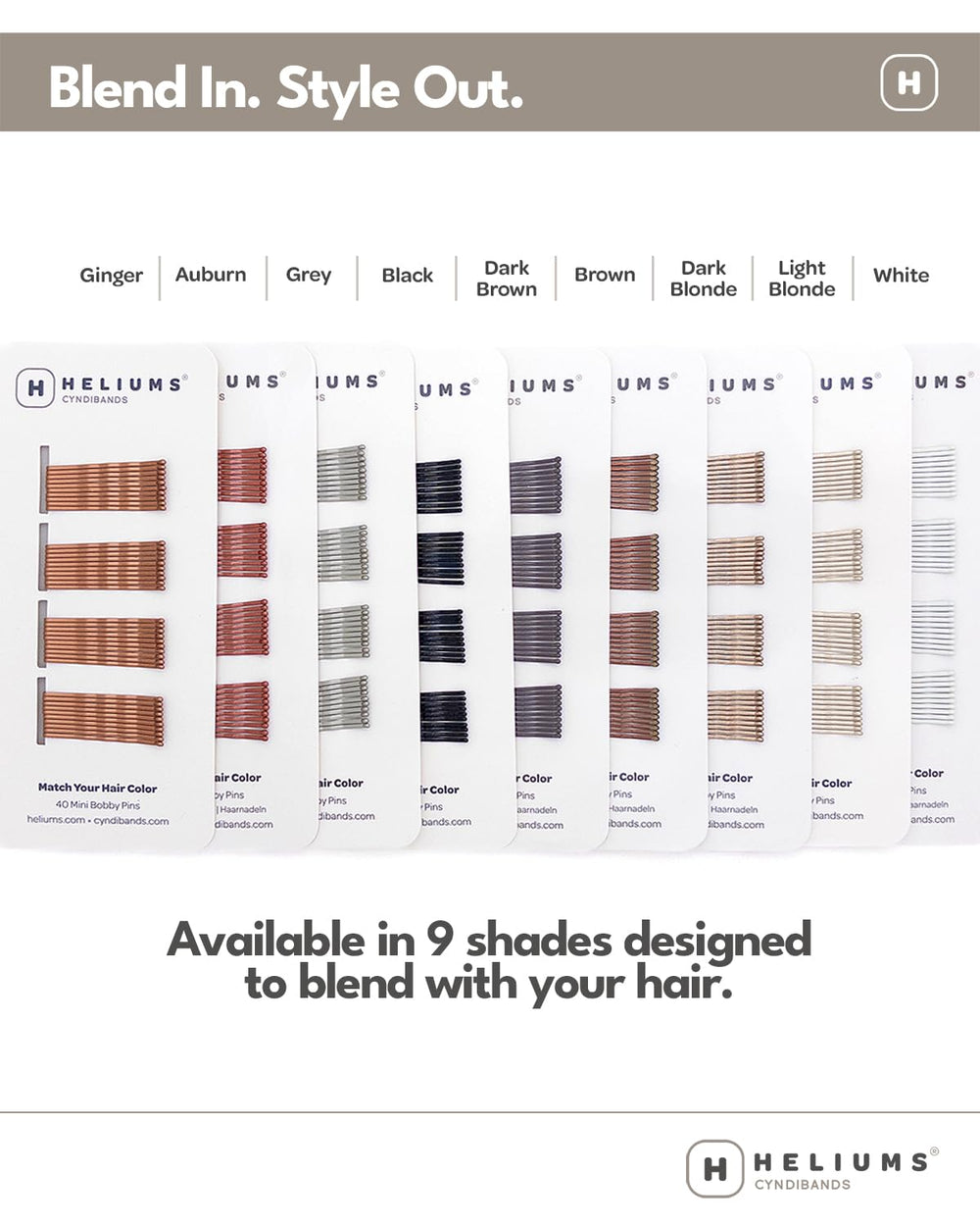 Pinzas Heliums para niños, sujetan sin irritar el cabello.