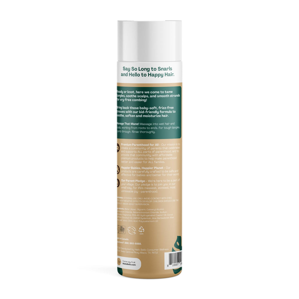 Hello Bello Kids Conditioner creamy texture close-up for gentle detangling