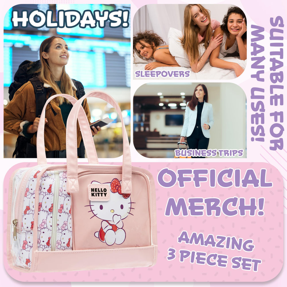 Hello Kitty bag design close-up highlighting cute details and durability