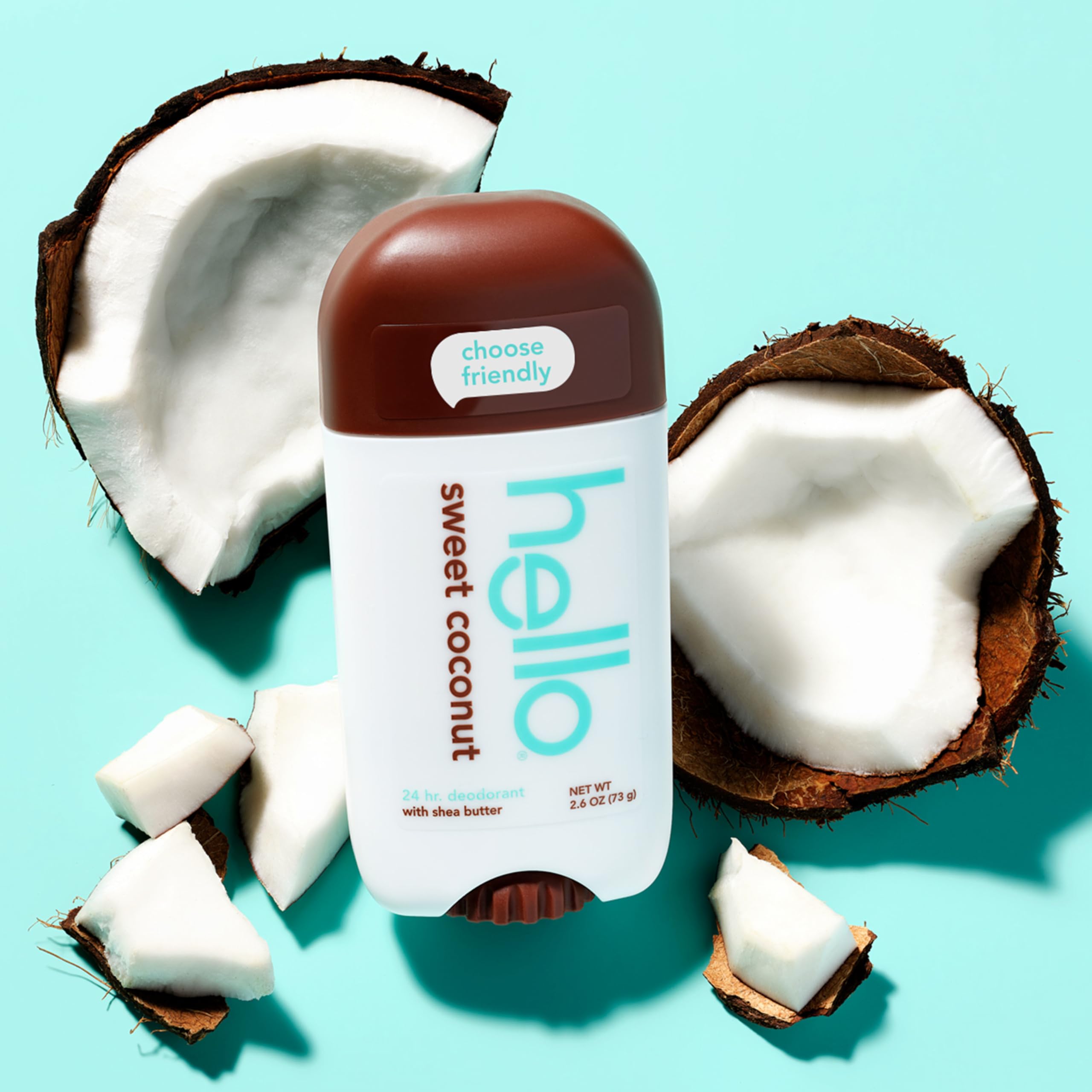 Hello Sweet Coconut natural coconut scent with creamy fragrance close-up.