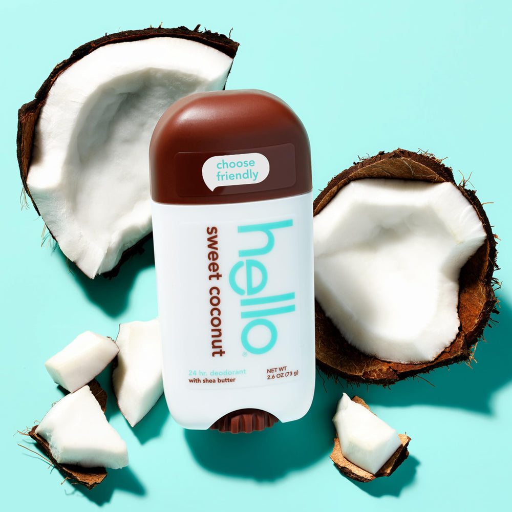 Hello Sweet Coconut natural coconut scent with creamy fragrance close-up.