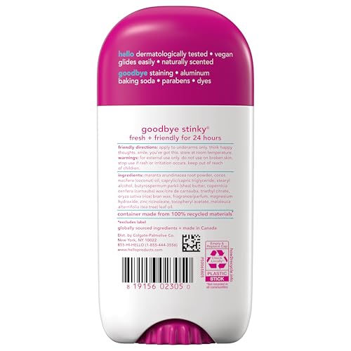 Hello Unicorn deodorant with shea butter for smooth, comfortable application