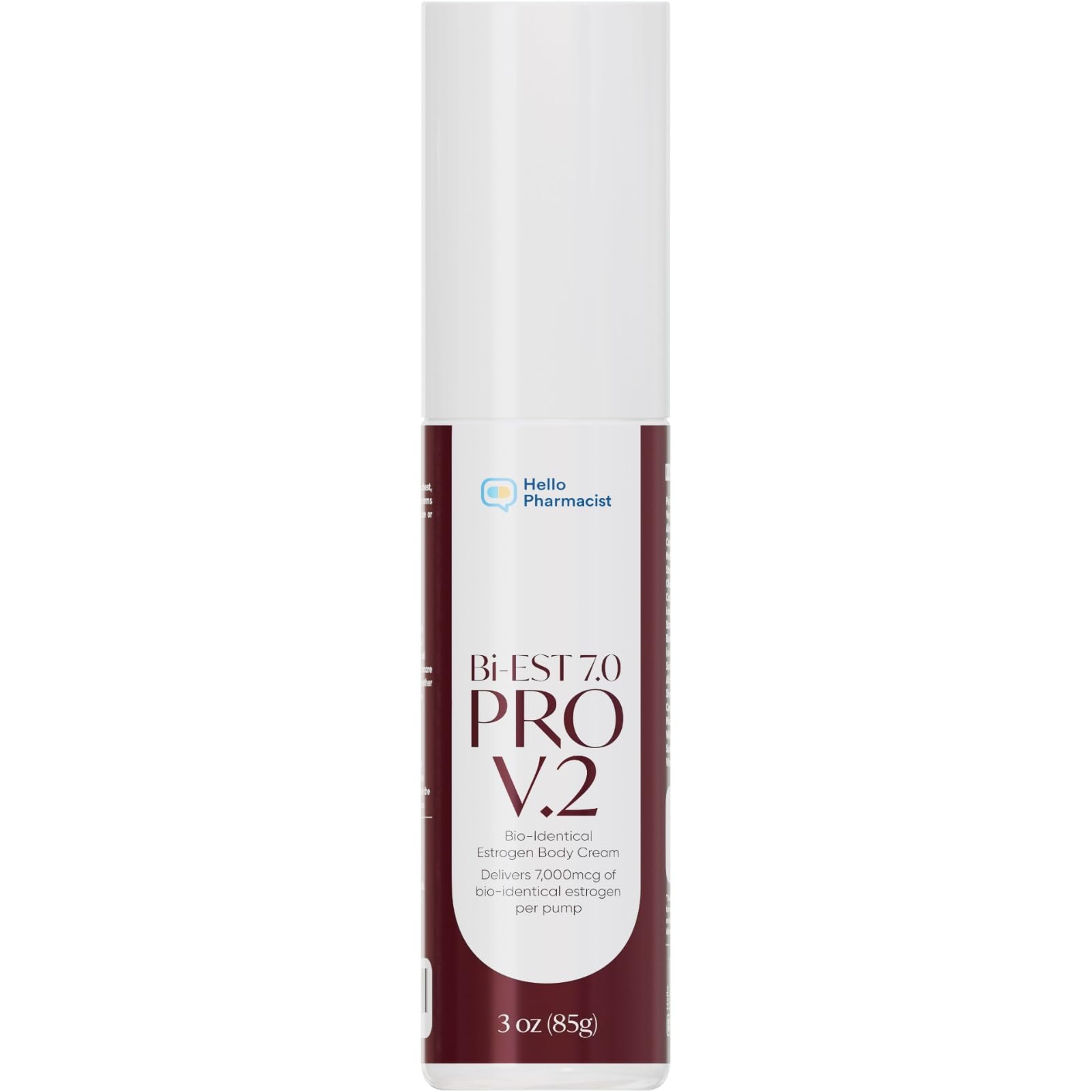 HelloPharmacist BiEst 7.0 PRO V2 bottle front view for easy daily use.
