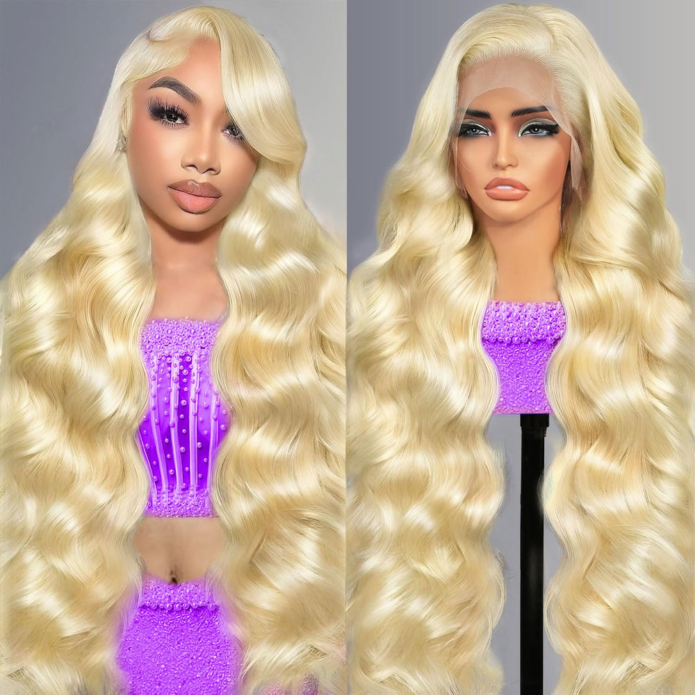HELLOSH 613 lace front wig hair material showcases premium Brazilian virgin hair for natural movement.