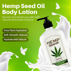 Hemp Heaven, etiqueta EWG verificada, fórmula segura para piel.