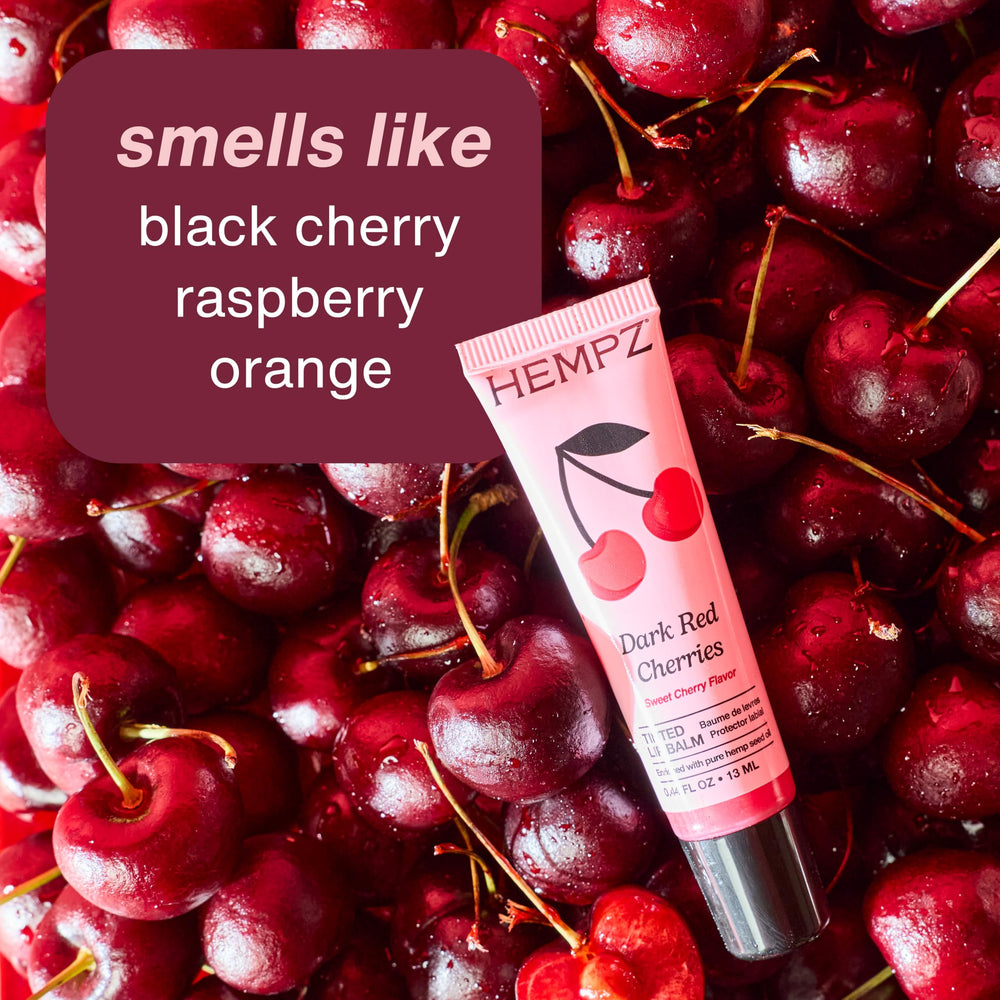 Hempz bálsamo labial cereza tono rosado natural