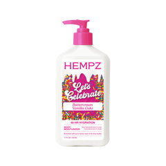 Hempz Buttercream Vanilla Lotion bottle closeup showing rich hydration.