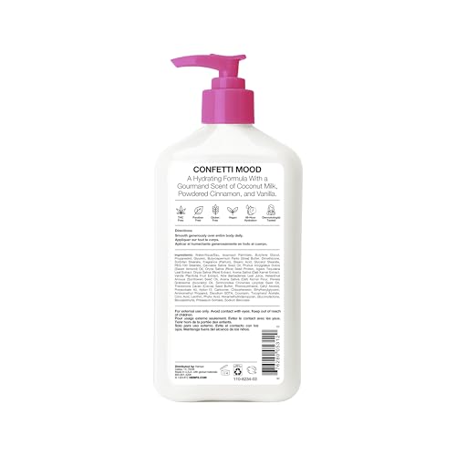 Hempz Buttercream Vanilla Lotion cream dispense shot highlights creamy texture.