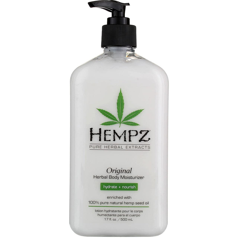 Hempz Original 2-pack image highlighting value and convenient storage.
