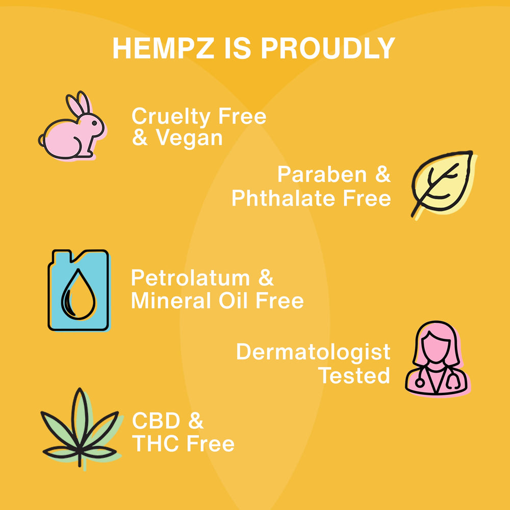 Crema corporal Hempz Citrus Blossom vegana y libre de gluten.