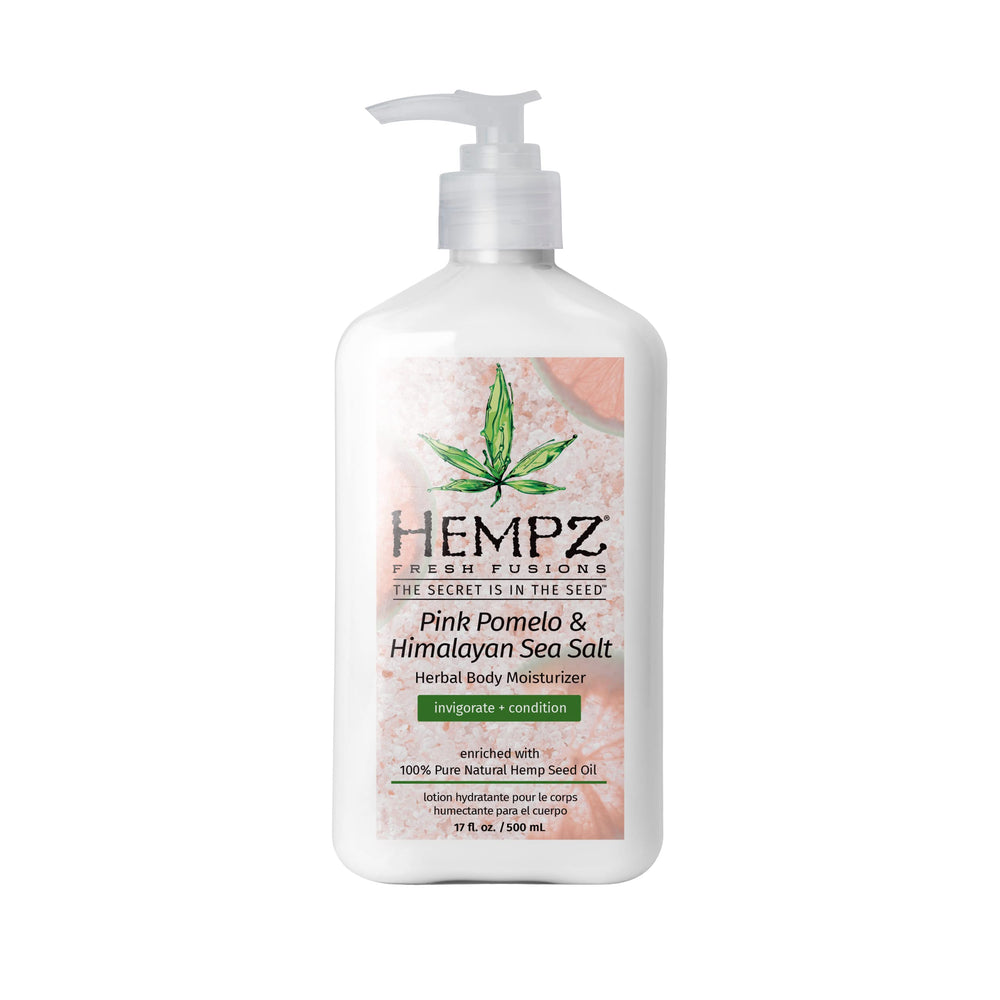 Hempz Crema Corporal Pink Pomelo y Sal del Himalaya, bote para hidratación diaria