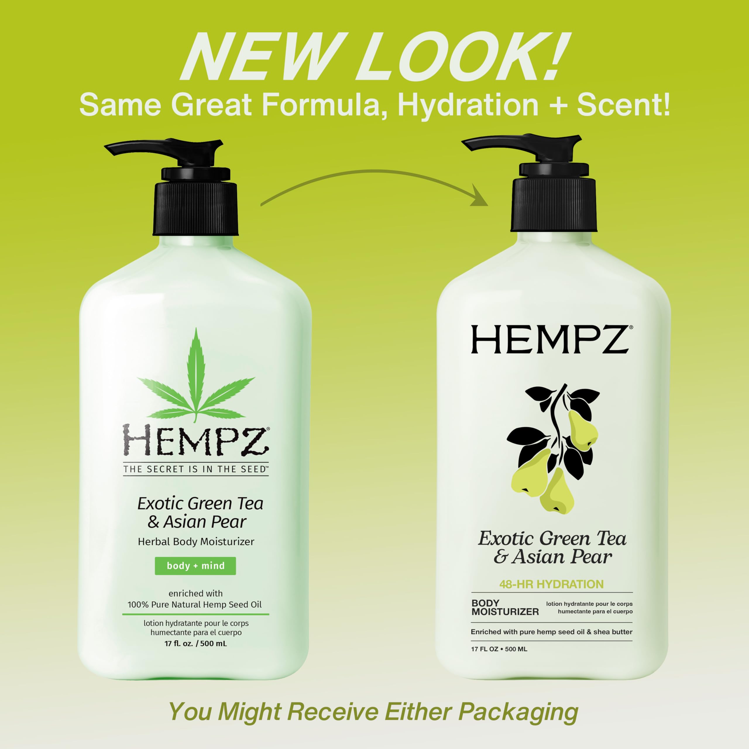 Hempz crema corporal manteca karite y extractos herbales hidratan la piel.