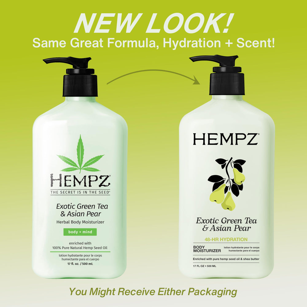Hempz crema corporal manteca karite y extractos herbales hidratan la piel.