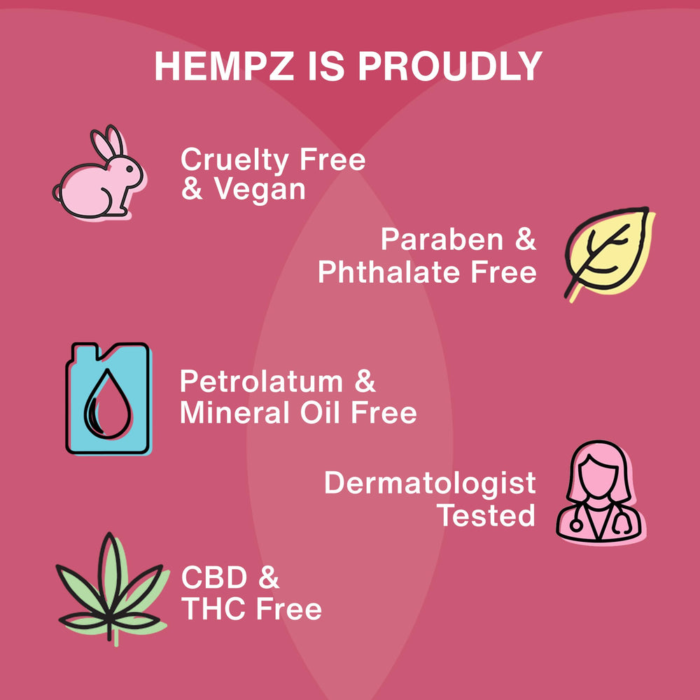 Hempz empaque varía entre presentaciones del producto.